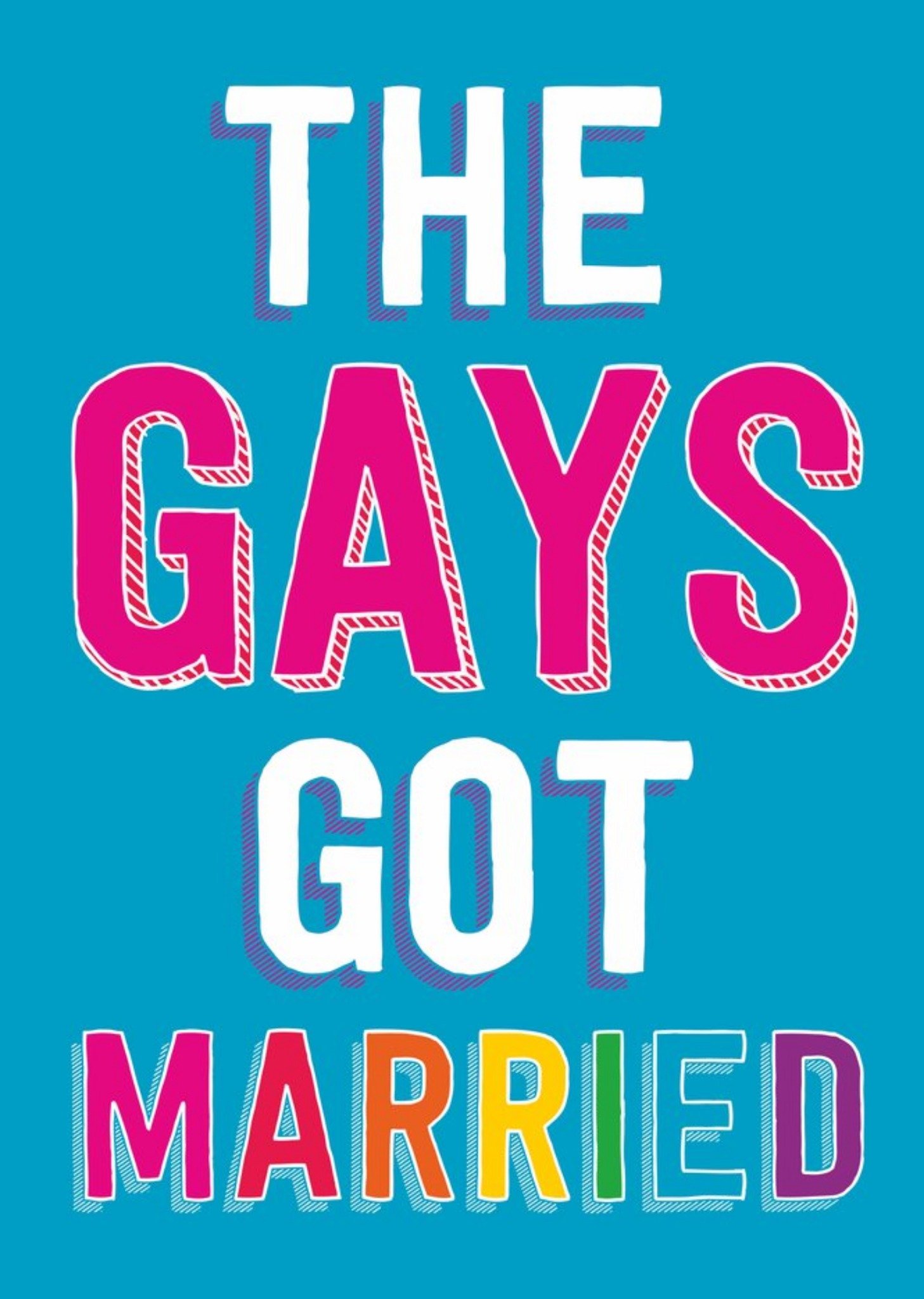 Moonpig The Gays Got Married Congratulations Wedding Card