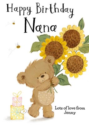 Clintons happy birthday nana card