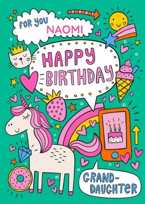 Damien Barlow Illustration Birthday Granddaughter Photo Upload Irish Card