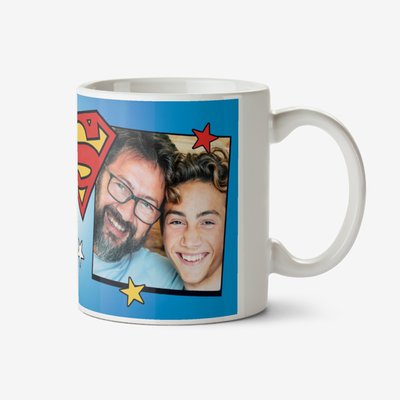 Superman My Dad Is The World's Greatest Super Hero Photo Upload Mug