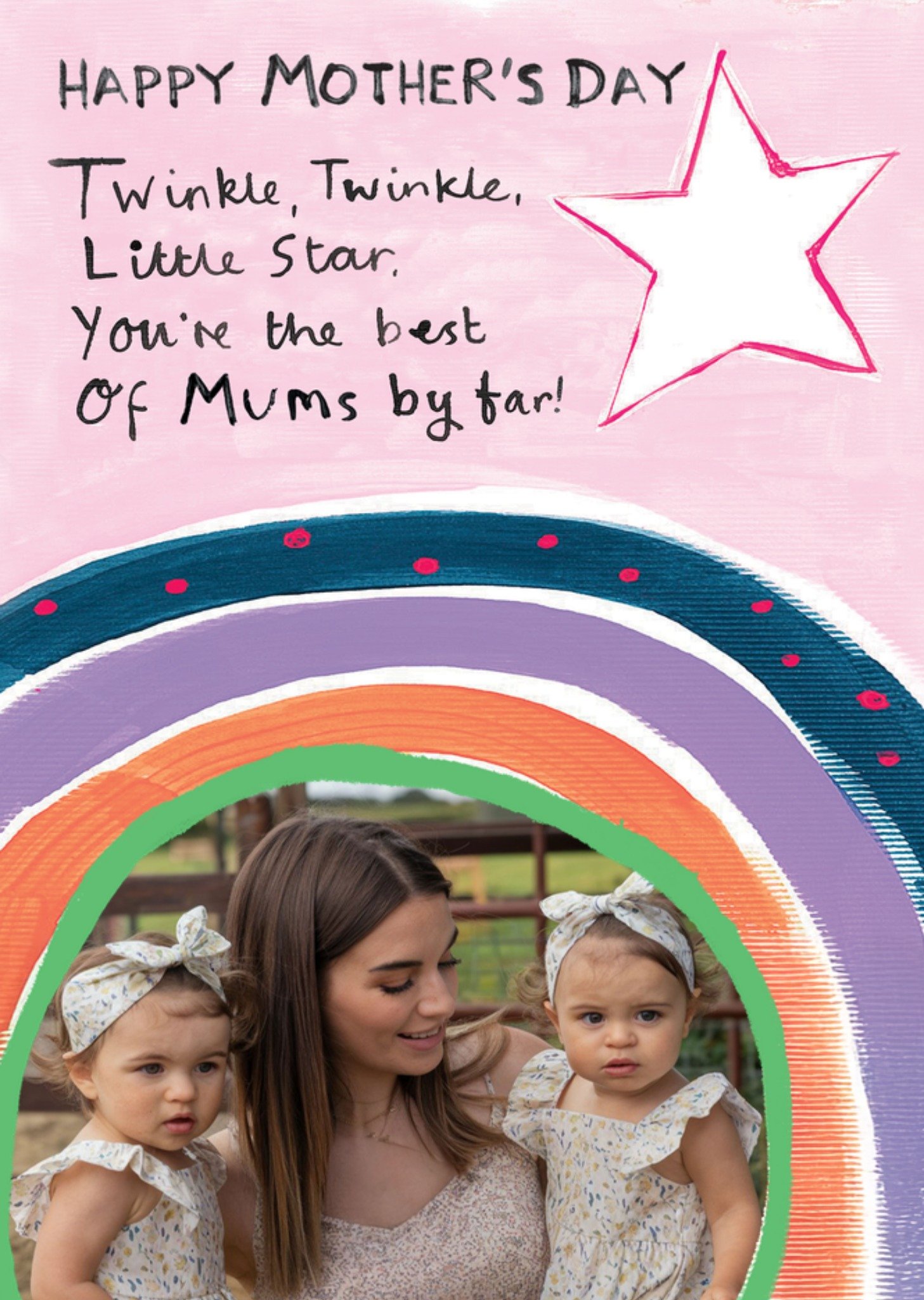 Moonpig Twinkle Twinkle Little Star Photo Upload Mother's Day Card