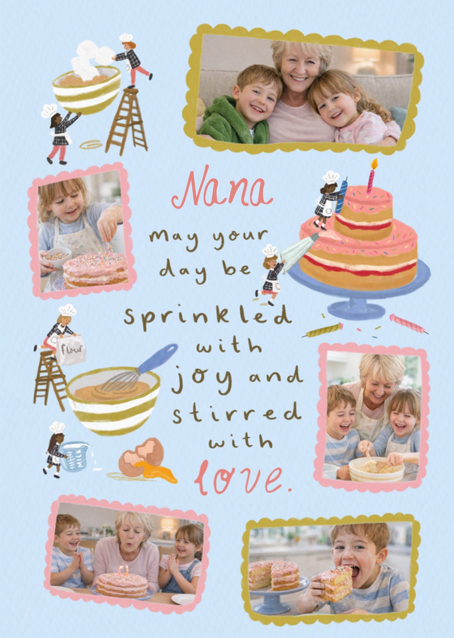 Moonpig Sprinkled With Joy Nana Photo Upload Birthday Card