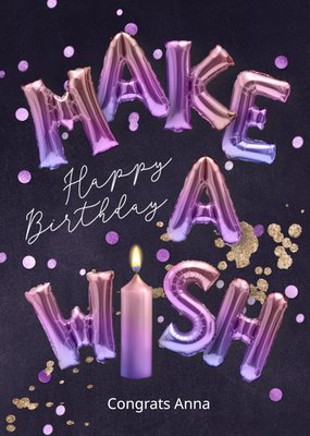 Make a Wish Birthday Card