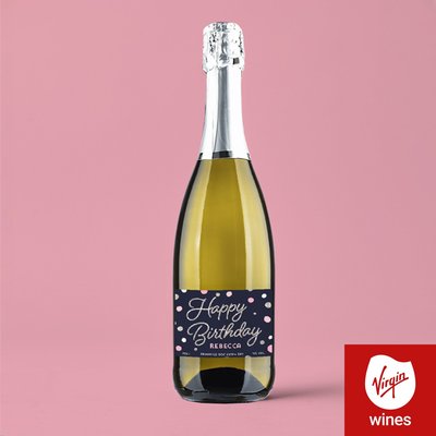 Virgin Wines Personalised Happy Birthday Prosecco 75cl