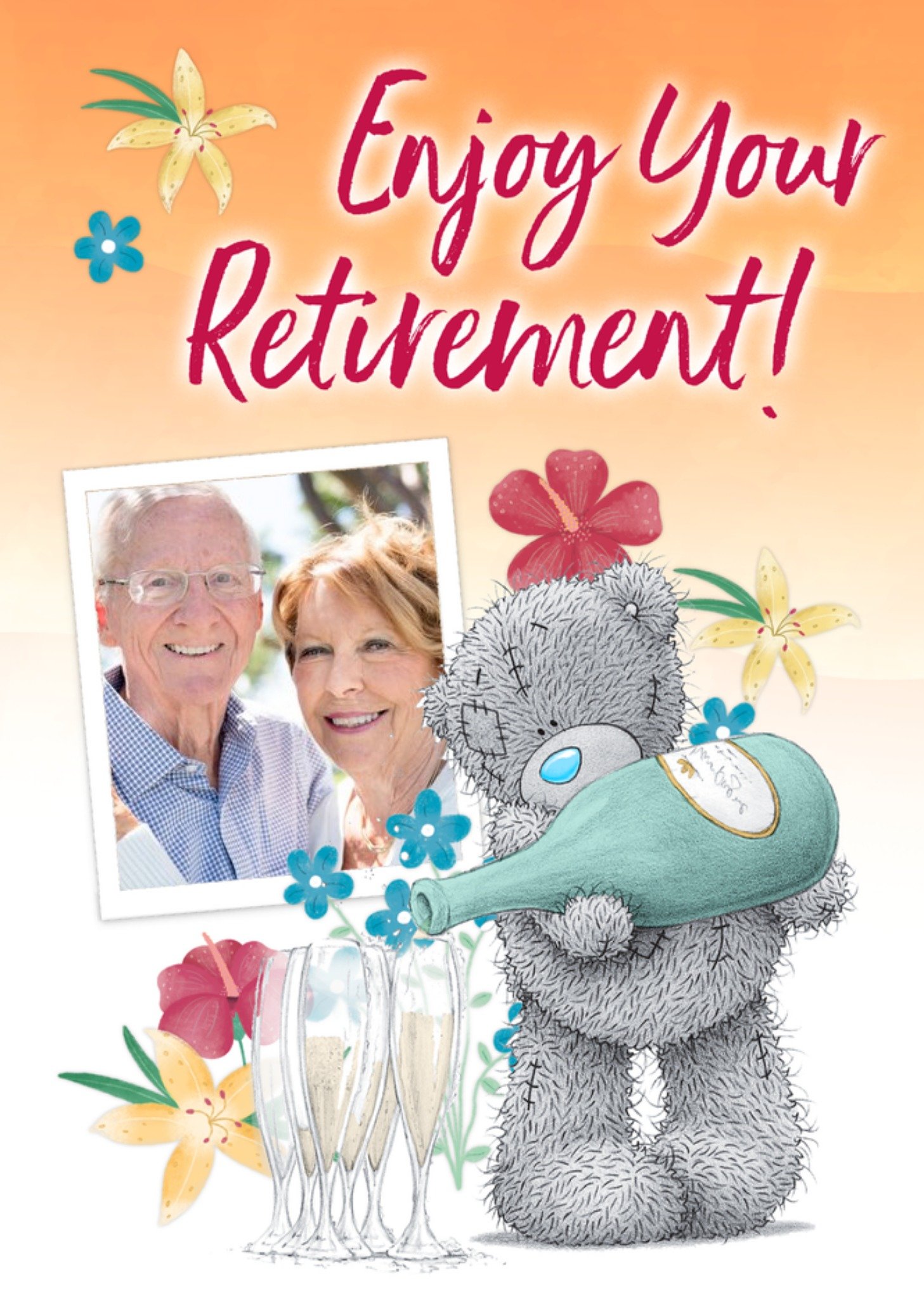 Me To You Tatty Teddy Ejoy Your Retirement Photo Upload Card