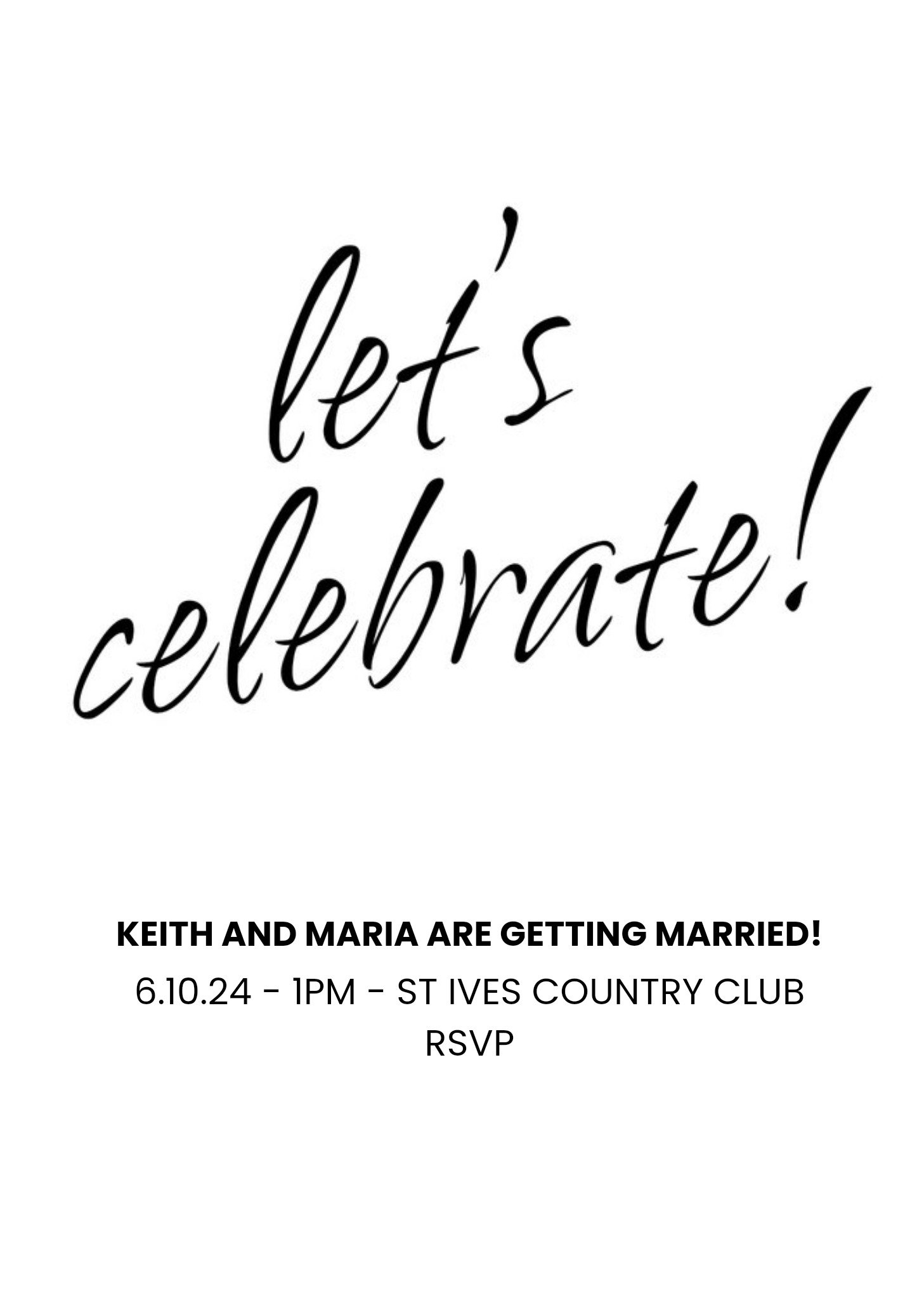 Moonpig Lets Celebrate Engagement Party Invitation