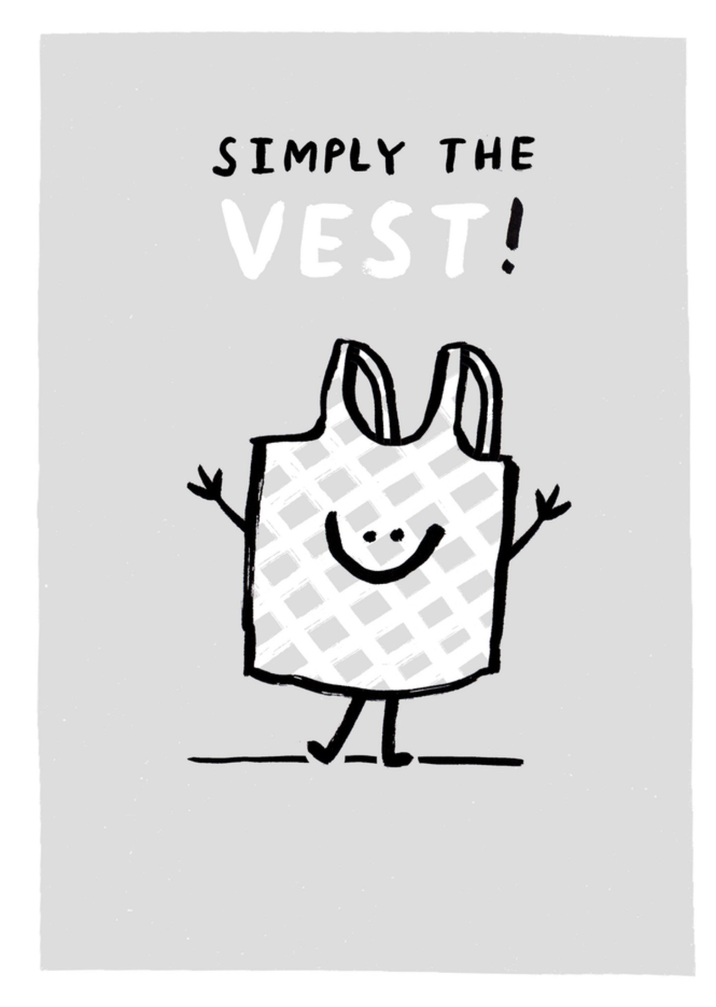 Moonpig Simply The Vest Illustrated Birthday Card