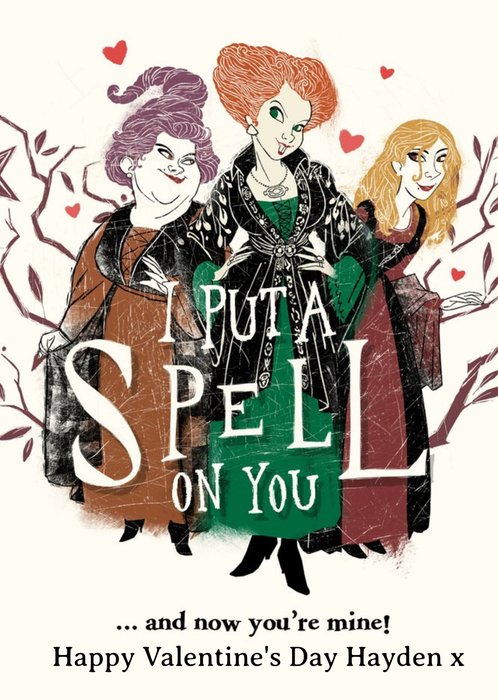 Hocus Pocus I Put A Spell On You Valentine's Card