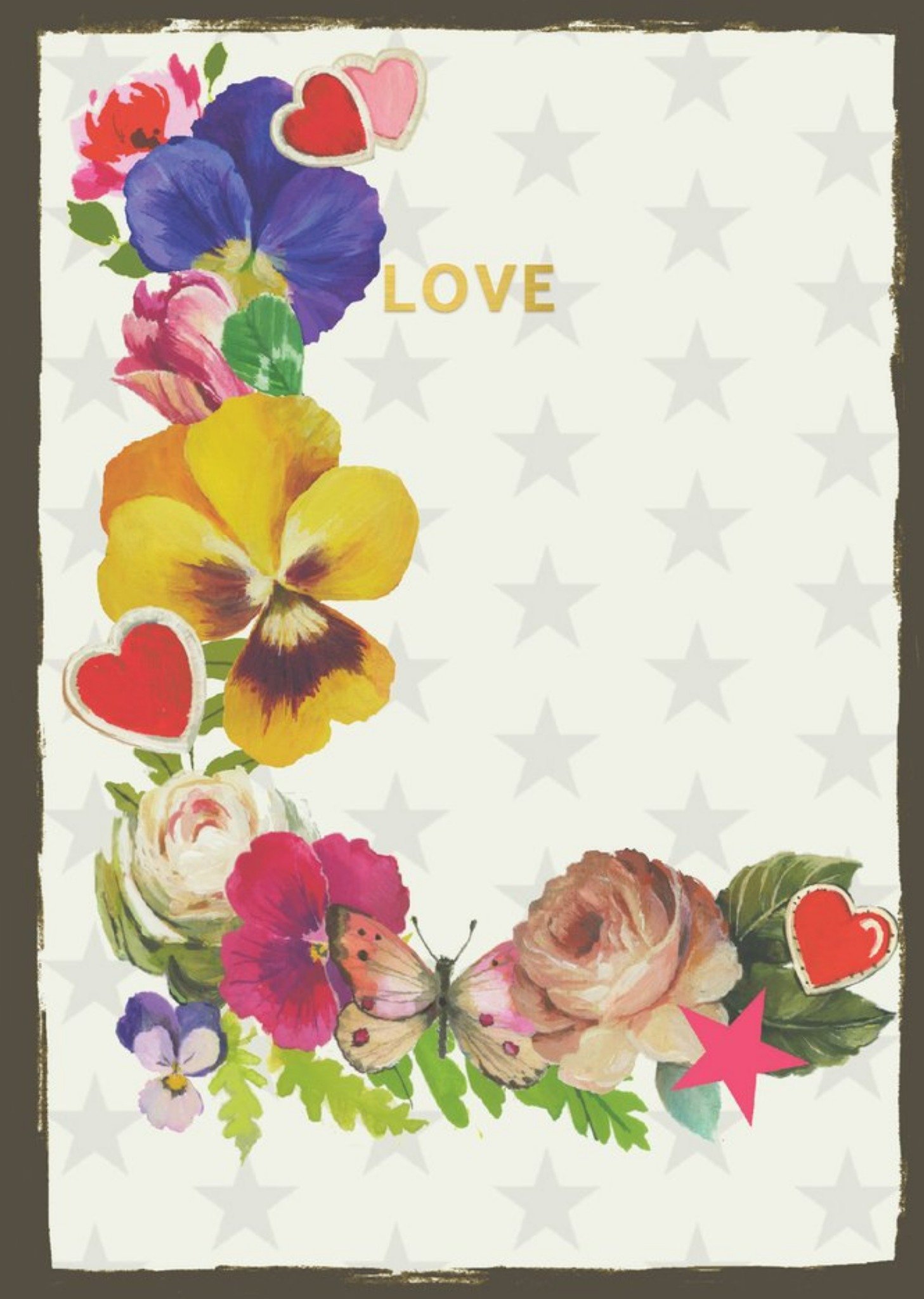 Sooshichacha Illustrated Flowers Happy Birthday Card