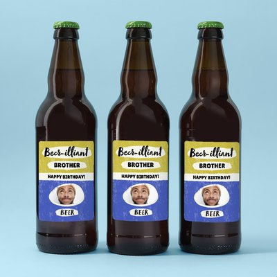 Happy Birthday Beer-illiant Brother Beer Trio 3x500ml
