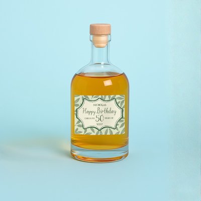 Personalised Milestone Birthday Rum 50cl