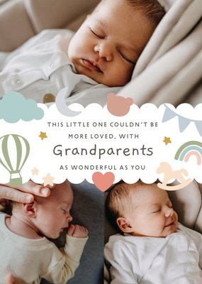 Grandparents As Wonderful As You Photo Upload Card