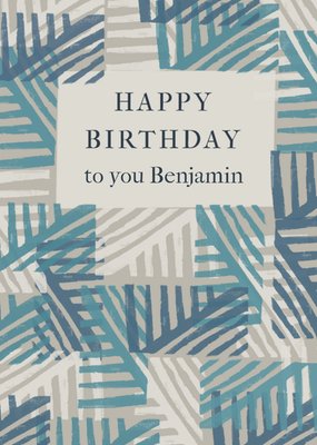 Happy Birthday To You Print Texture Effect Card