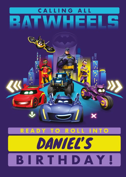 Warner Bros Batwheels Ready To Roll Birthday Card