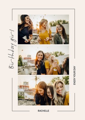 Birthday Girl Photo Upload Card