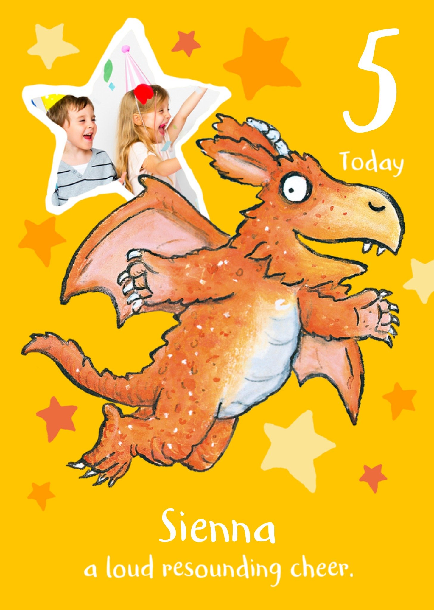 Zog 5 Today Photo Upload Birthday Card