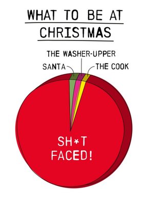 Rude Funny What To Be At Christms Pie Chart Card