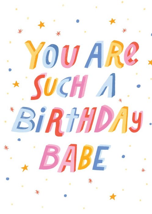 Birthday Babe Funny Card