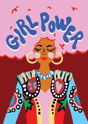 Eleanor Bowmer Artistic Illustrated Girl Power Card