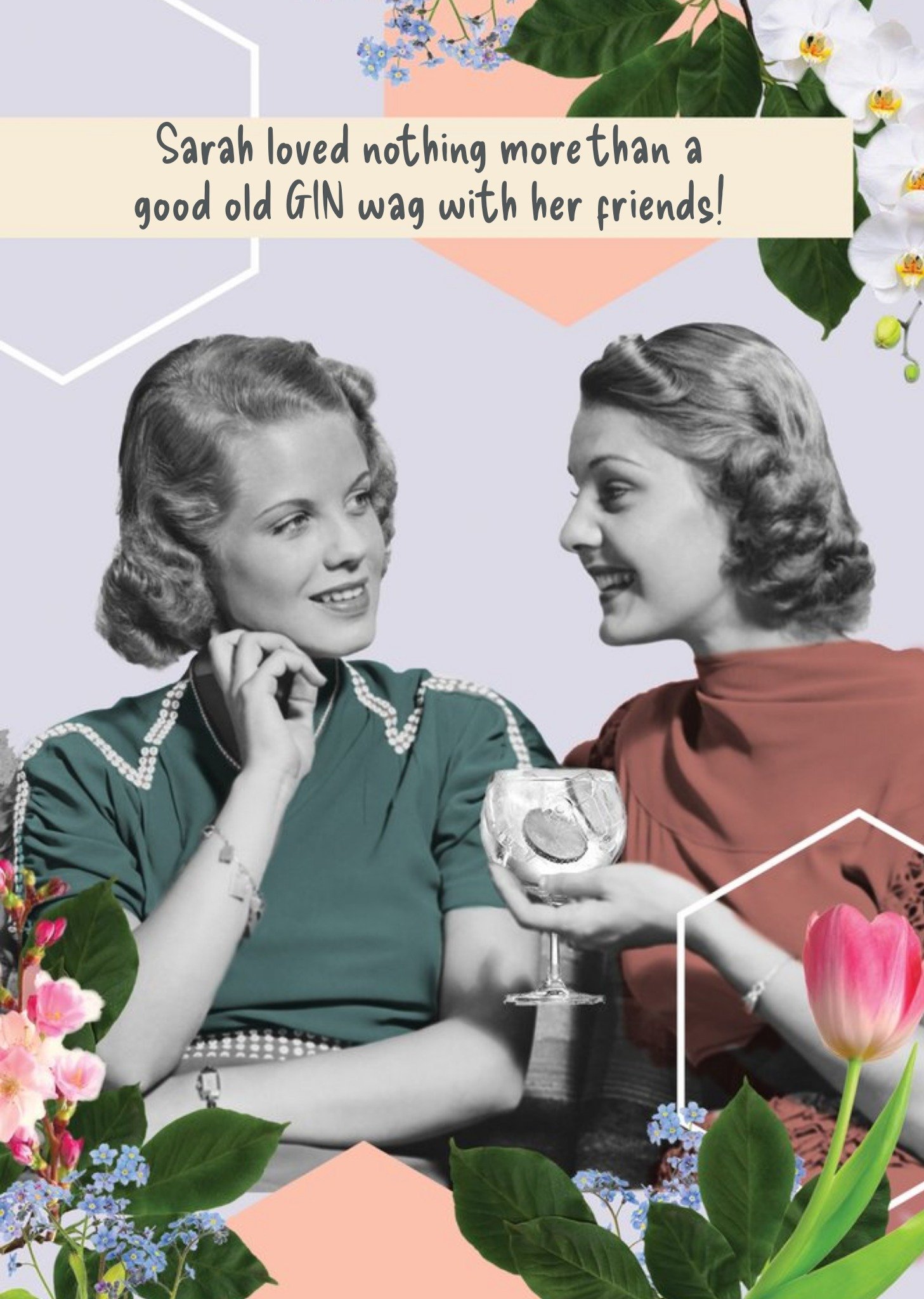 Moonpig Gin Wag Birthday Card
