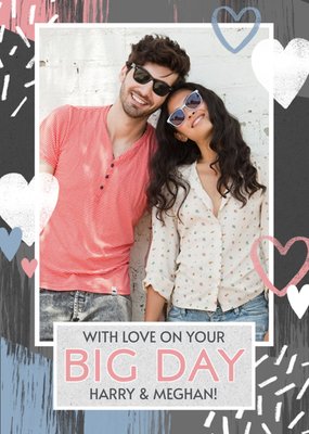 Personalised Photo Upload With Love On Your Big Day Card