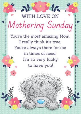 Mother's Day Card - Tatty Teddy Verse Card