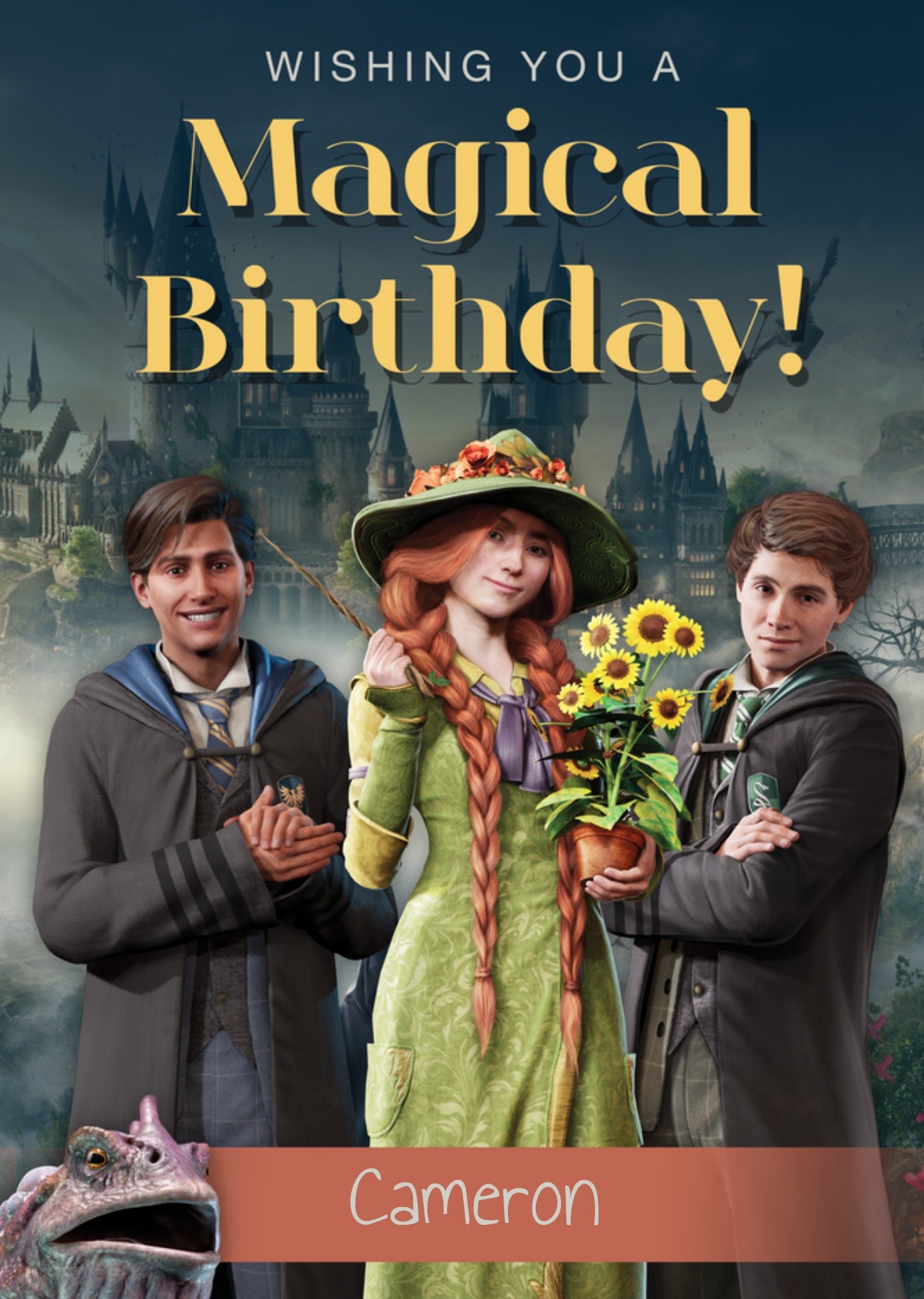 Hogwarts Legacy Wishing You A Magical Birthday Harry Potter Birthday Card, Large