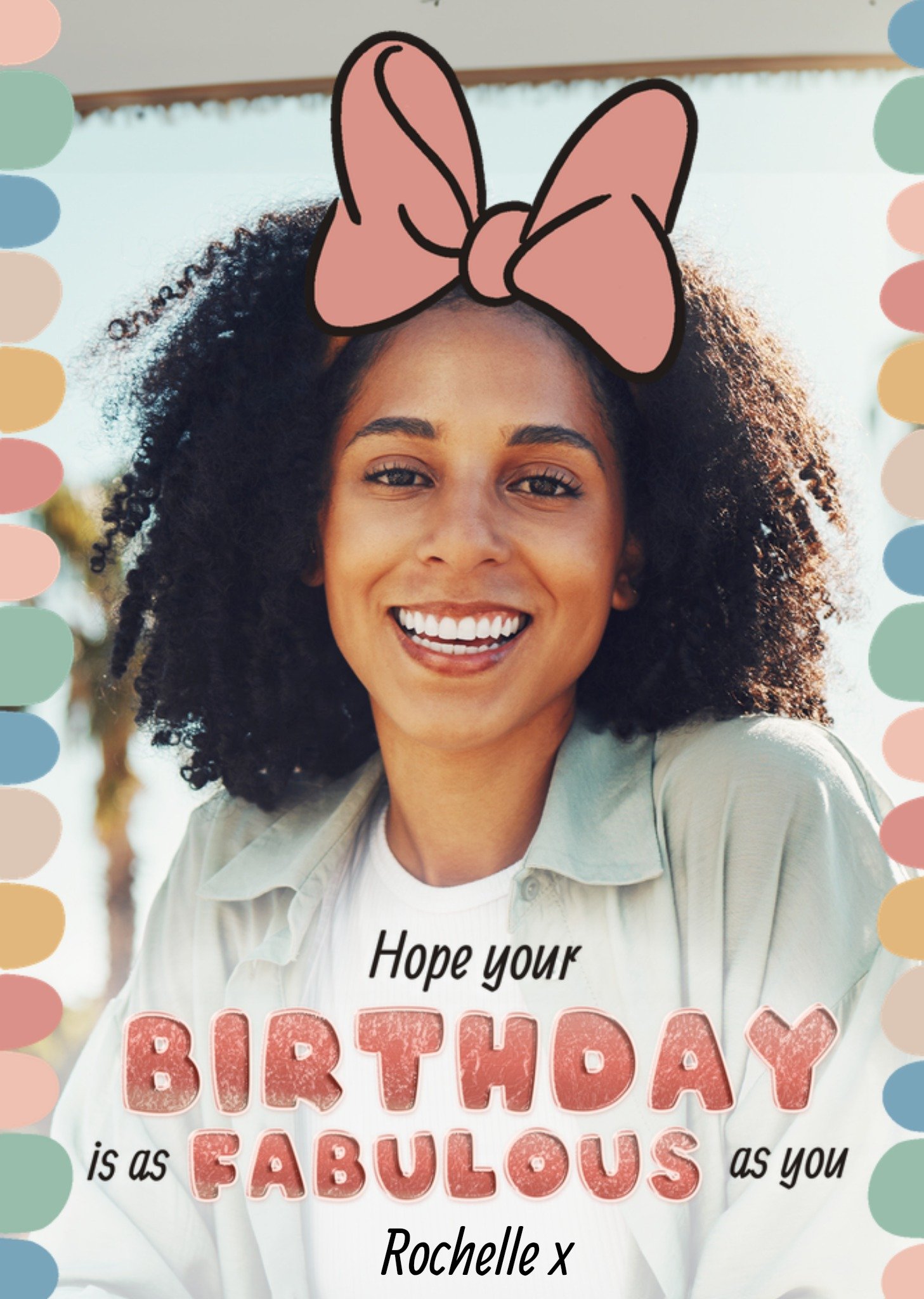 Mickey Mouse Disney Fabulous Photo Upload Birthday Card