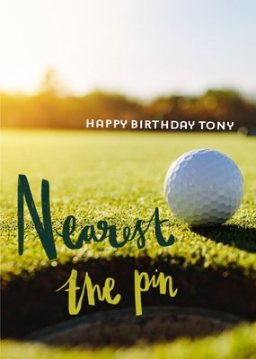 Golf birthday card