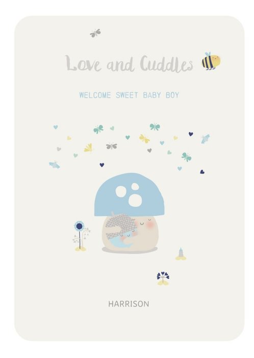 New baby boy card