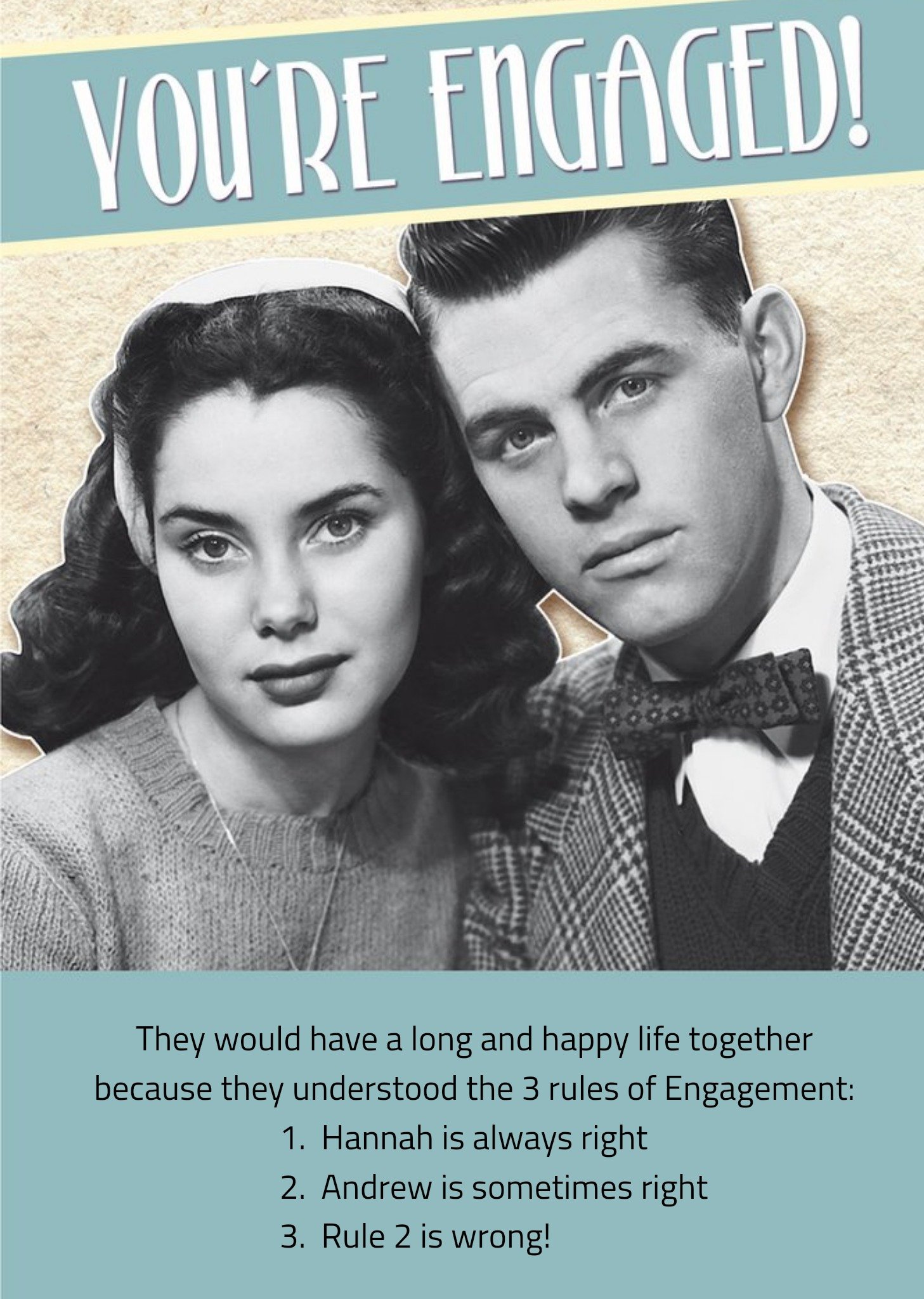 Moonpig Funny Engagement Card