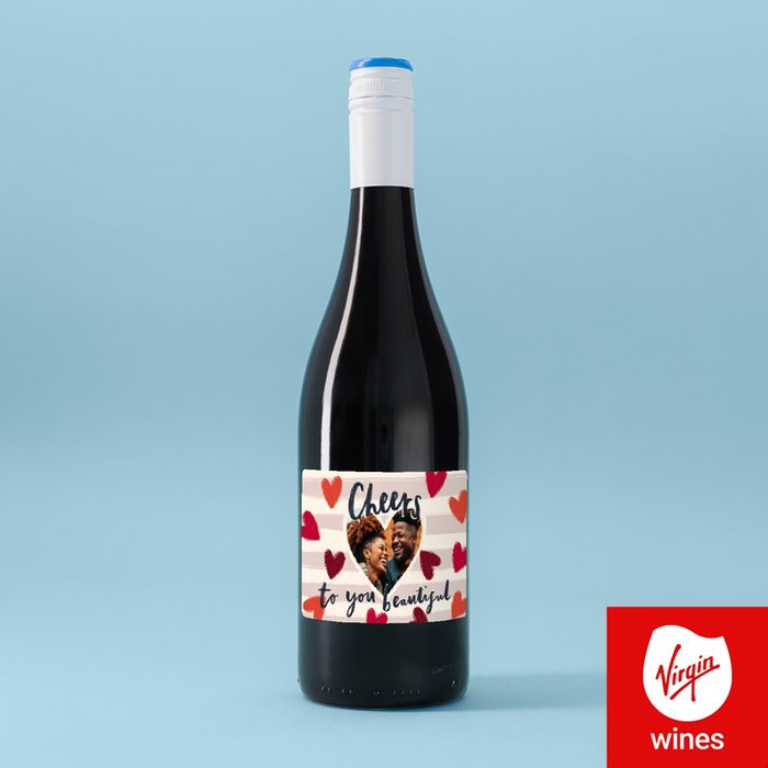 Virgin Wines Personalised Cheers To You Beautiful Merlot 75cl