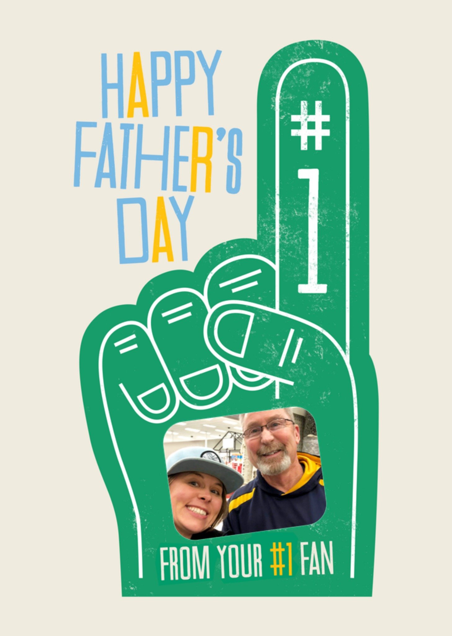 Moonpig Kate Smith Co. #1 Fan Father's Day Photo Upload Card