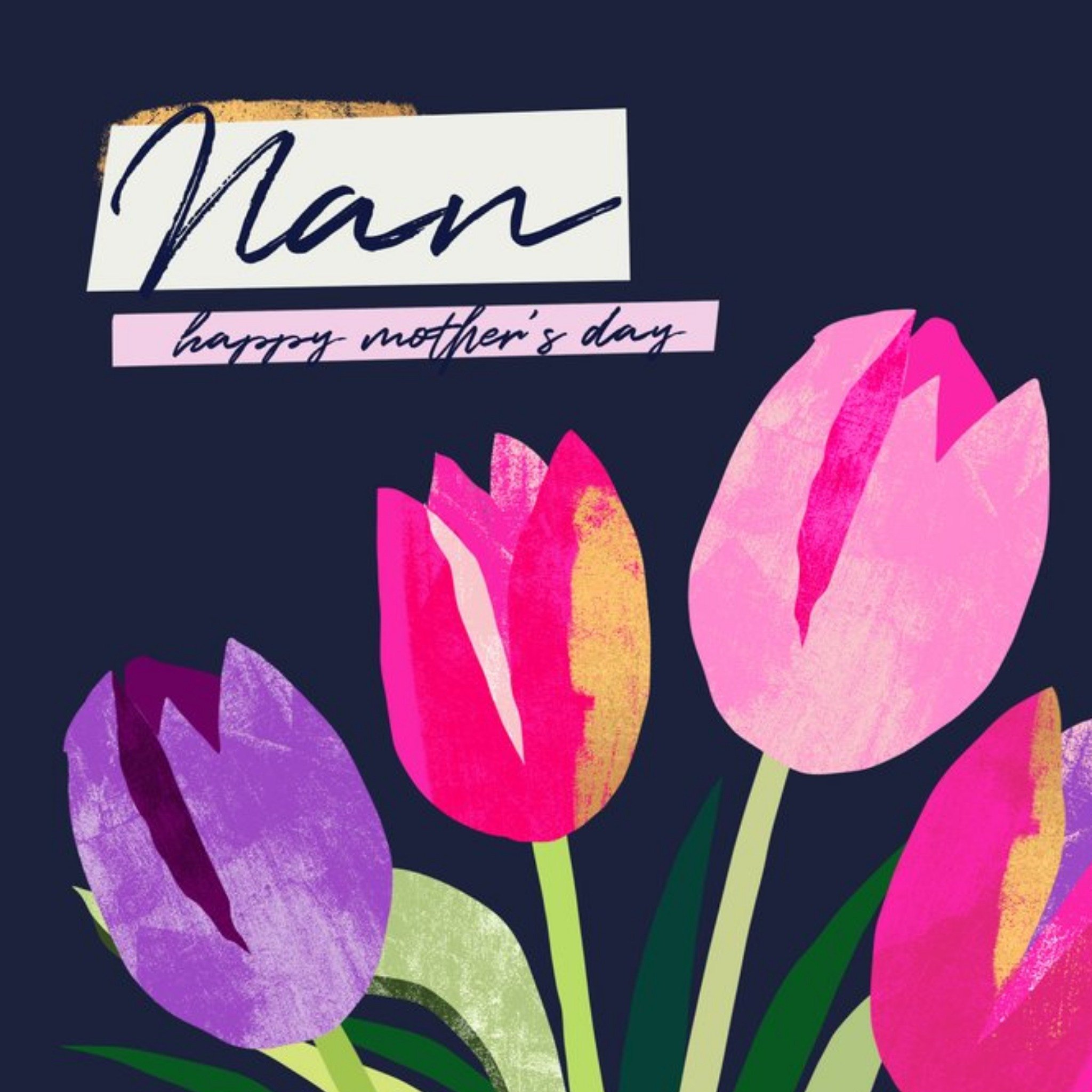 Moonpig Nan Happy Mother's Day Tulip Card