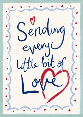 Simple Pleasures Sending Every Little But Of Love Holiday Postcard