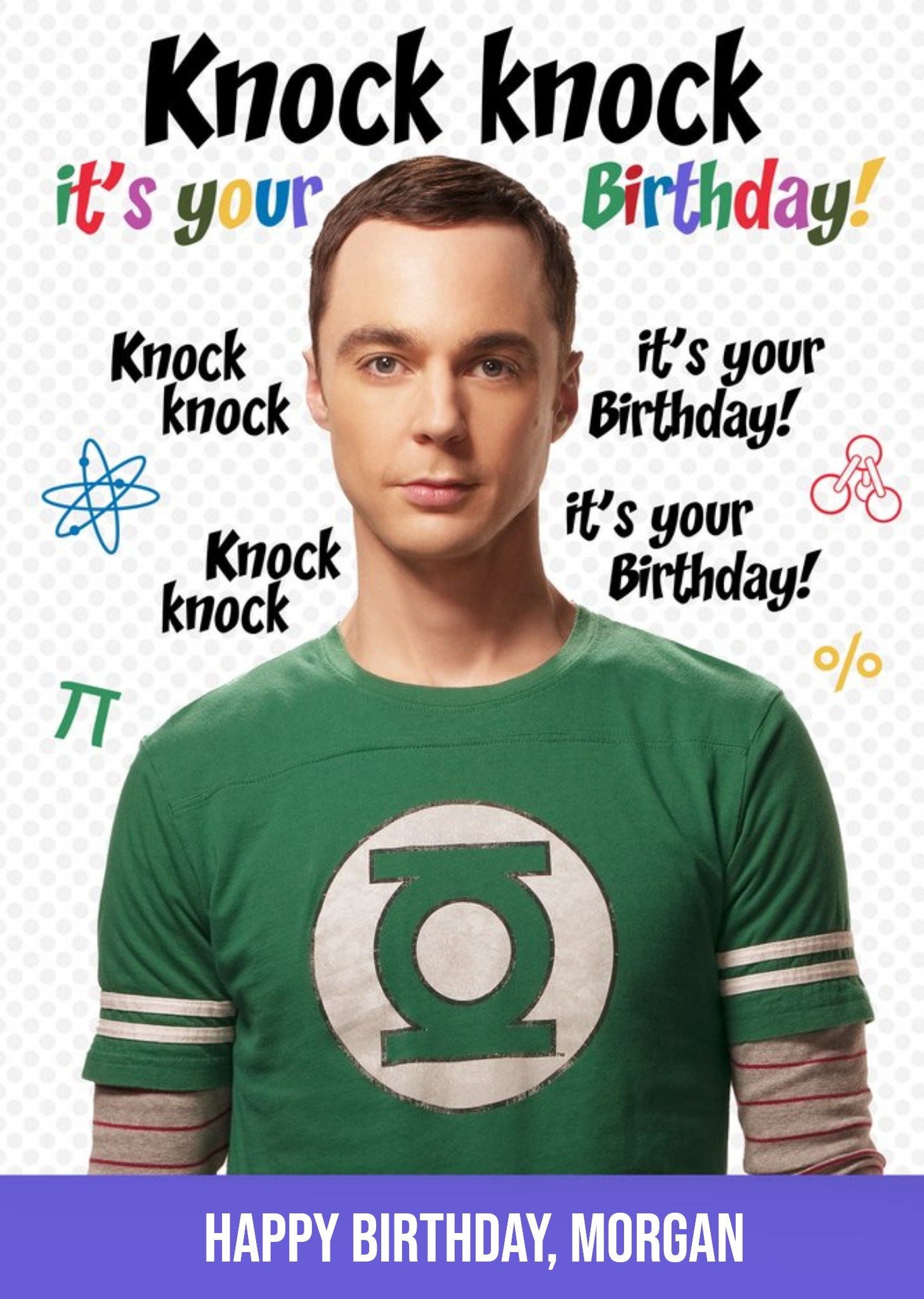 Moonpig The Big Bang Theory Knock Knock It's You're Birthday Card