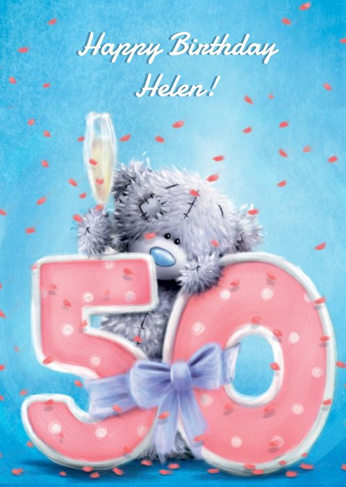 Tatty Teddy - 50th Birthday Card