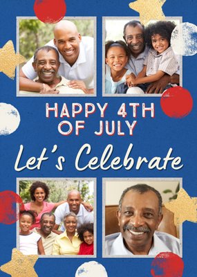 Happy 4th Of July Multi-Photo Independence Day Card