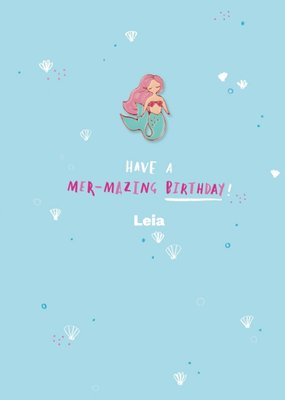 Hotchpotch Blue Mermaid Birthday Card