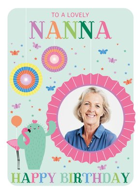 Hola Happy Illustrated To A Lovely Nanna Happy Birthday Card