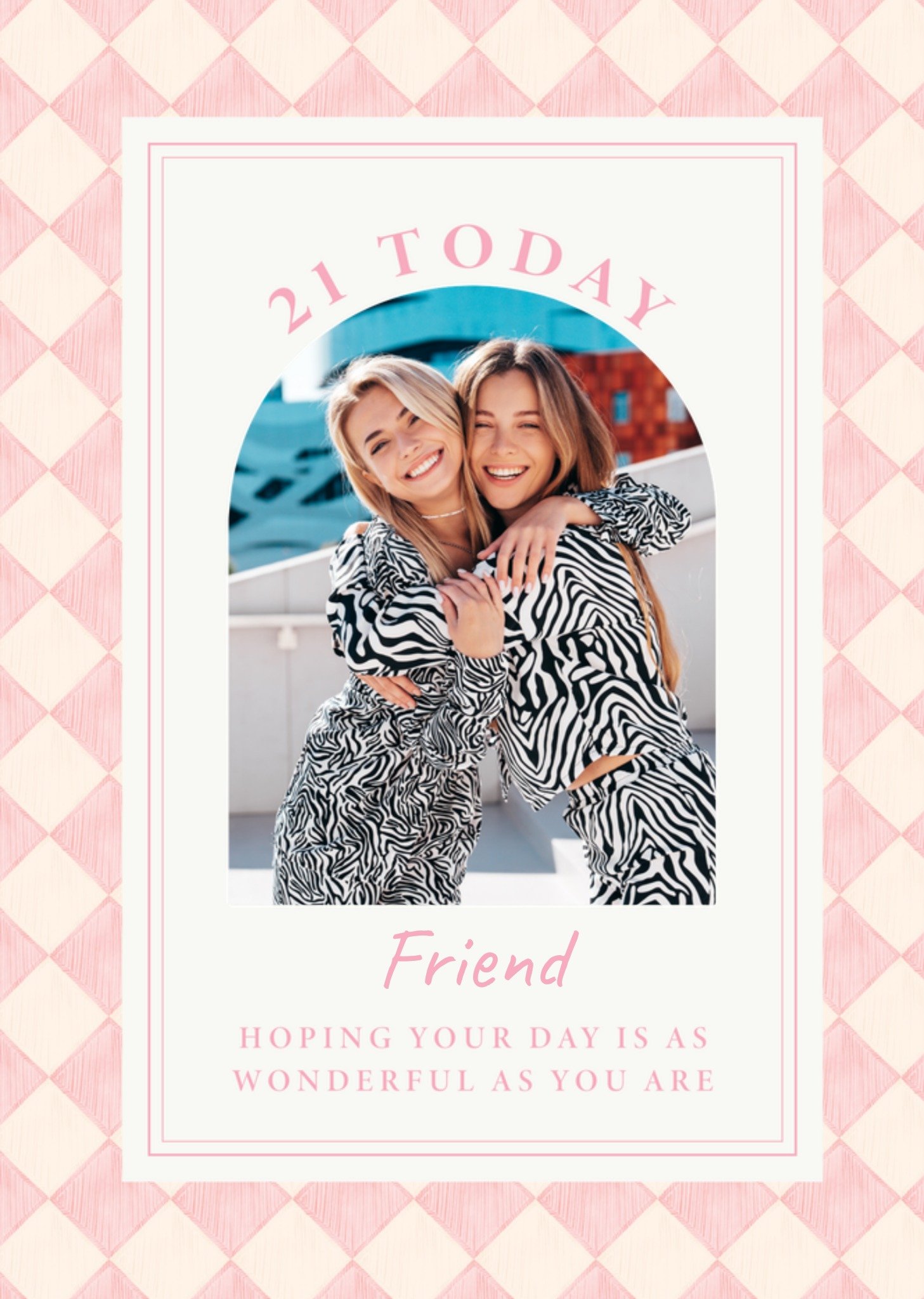 Cath Kidston Friend 21 Today Photo Upload Birthday Card