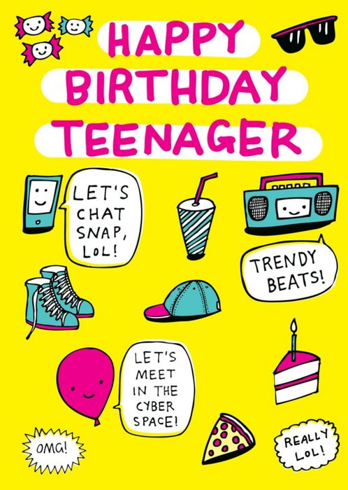 Happy Birthday Teenager Card