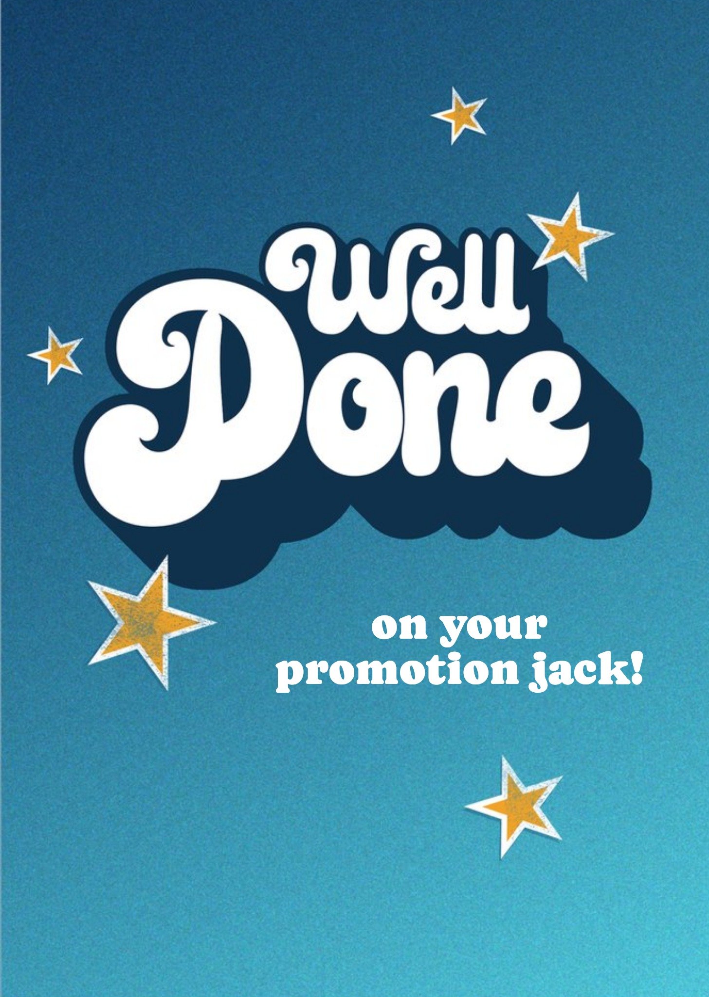 Moonpig Block Party Typographic Well Done Congratulations Card