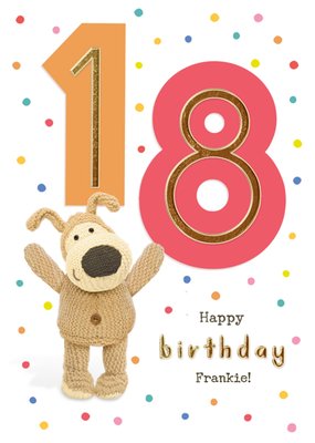 Boofle 18th Birthday Card