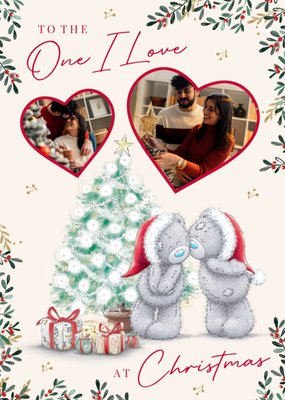 Tatty Teddy To The One I Love Photo Upload Christmas Postcard
