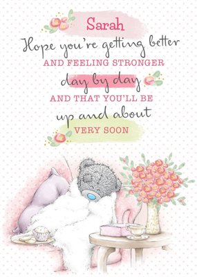 Tatty Teddy cute Get well soon card