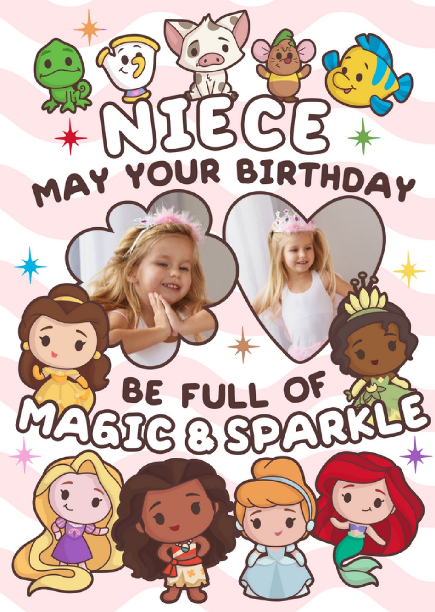 Disney Princess Niece May Your Birthday Be Full Of Magic And Sparkle Cartoon Princess Illustrations 