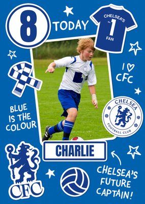 Chelsea FC 8 Today Photo Upload Birthday Card