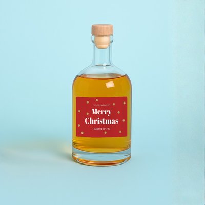 Personalised Merry Christmas Rum 50cl