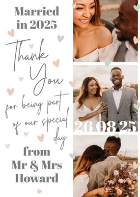 Married In 2023 Wedding Thank You Photo Upload Card